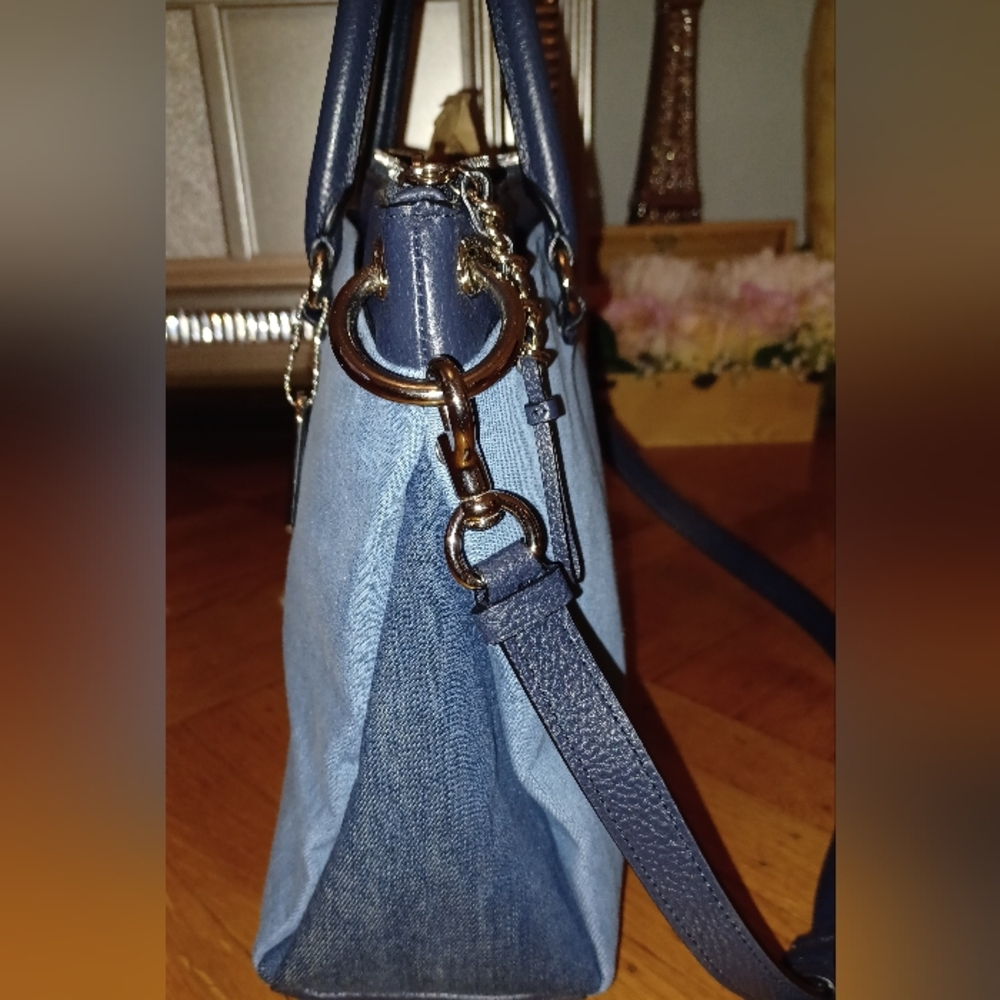 COACH MIA SATCHEL IN DENIM - Picture 4 of 11